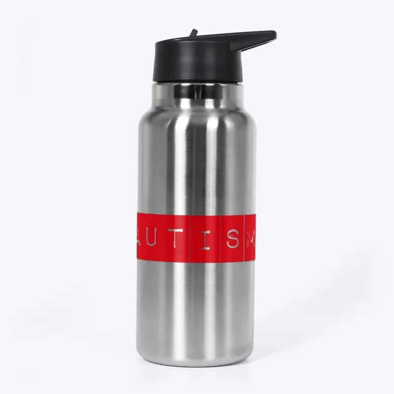 Autism On Fire Stainless Water Bottle