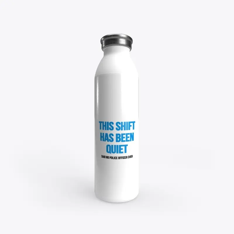 Q-Word Police Water Bottle