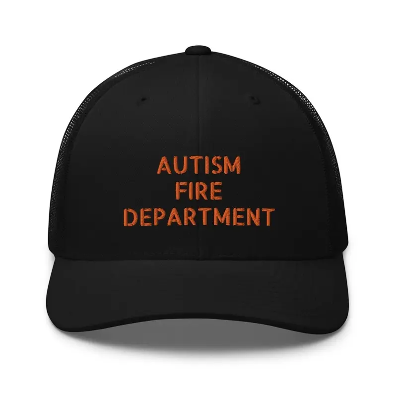 Autism Fire Department Trucker Hat